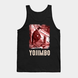 Legendary Ronin Elegance Yojimbos Vintage Scenes Apparel Inspired by Kurosawa's Epic Tank Top